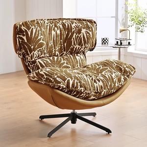 Sofá individual giratorio de lujo moderno, <span class=keywords><strong>silla</strong></span> reclinable perezosa de cuero sintético, sala de estar ecológico para asiento, <span class=keywords><strong>silla</strong></span> de dormitorio - Product Image 4