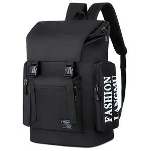 CAMYTONC Custom Logo Waterproof Oxford Pu Material Business Men Day Pack Bag Travel Laptop Backpack