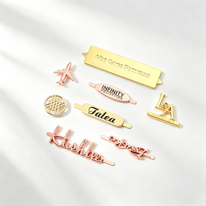 Custom Engraved Metal Labels Zinc Alloy <b>Black</b> Plated for Handbag & Backpack Custom and Wholesale and Sample Available - Product Image 2
