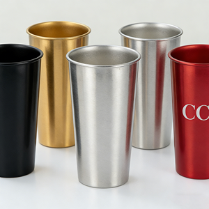 Gobelets de stade promotionnels de 800 ml (16 oz) avec logo personnalisé, en acier inoxydable, pour mariage, fête, événement, bière, gobelet de 500 ml, boisson - Product Image 1