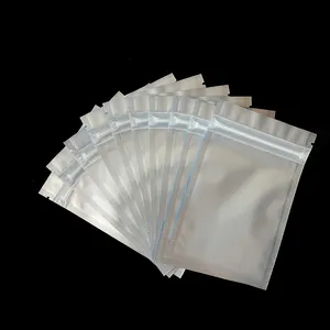 Blue Clear Self Seal Zipper Plastic Retail Packaging Packing Poly Pouch, Zip Lock Foil Bag Package with Hang Hole