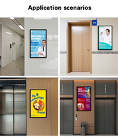 Pantallas de Señalización Digital para Interiores con Montaje en Pared de 13.3", 15.6", 18.5", 21.5", 27" y 32" con Sistema Android para Señalización en Puertas de Ascensor