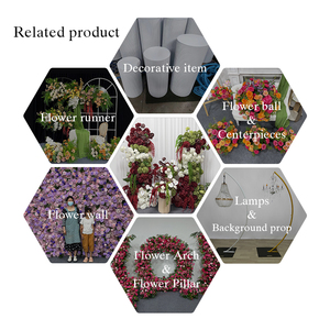 Pilares de Flores Artificiales de Alta Gama con Anthuriums y Hortensias para Decoración de Bodas y Regreso a Clases, Fondo Impermeable Hecho a Mano - Product Image 5