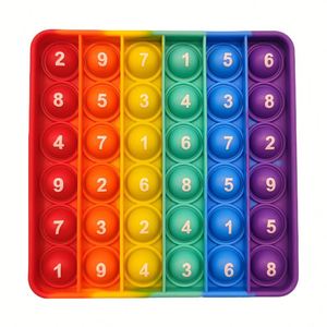 Jouet éducatif Rainbow Pop Toy, 12 x 12, silicone, multiplication, jouet sensoriel pour enfants - Product Image 4