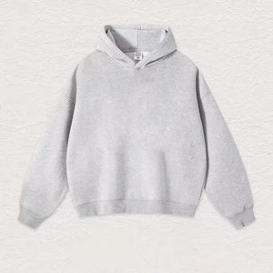 Felpa da <span class=keywords><strong>Uomo</strong></span> Oversize alla Moda in Cotone, Comoda e Morbida, Semplice Felpa con Cappuccio - Product Image 6