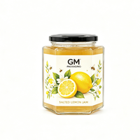 Bocaux hexagonaux multi-tailles en gros 4oz 8oz 12oz – Récipients alimentaires vides transparents en verre pour sauces, miel, confitures, cornichons avec couvercle métallique