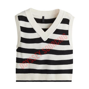 Classic Knit <b>Women's</b> <b>Vest</b> <b>Sweater</b> with Embroidery Breathable & Eco-Friendly 100% Wool for Casual Wear Office Meetings Daily Use - Product Image 3