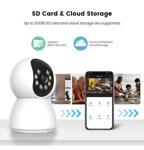 מצלמת <span class=keywords><strong>3MP</strong></span> CMOS 2.4G/5G WiFi  לחיות מחמד ותינוקות, פנימית, ראיית לילה 360 מעלות, תקשורת דו כיוונית, סיבוב והטיה, צפייה מרחוק, אבטחה ביתית - Product Image 4