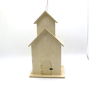 Yüksek kaliteli kuş evi toptan ahşap kuş yuvalama ev dekorasyon Mini kontrplak kuş kafesi - Product Image 3