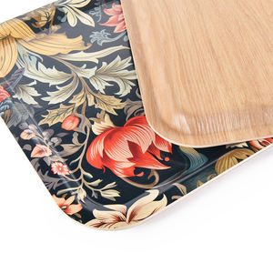 カスタムプリントロゴリサイクル高級ヴィンテージ花材食品保存メラミンフラワーラップトレイ朝食カトラリートレイセットバルク - Product Image 2