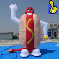 Ballon géant gonflable en forme de hot-dog de 10 pieds pour la publicité