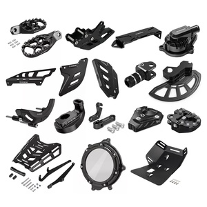 NiceCNC Pièces de moto en aluminium usiné : Support d'échappement, Repose-pieds, Levier d'huile, Cache-chaîne, Pièces moteur pour Suzuki DRZ400 DRZ400S DRZ400E DRZ400SM - Product Image 1