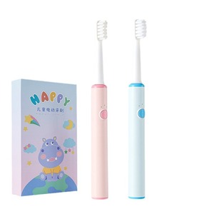 Cepillo de dientes eléctrico sónico para niños Chuangye, carga tipo C, 5-13 años, rosa y azul claro con pegatinas - Product Image 3