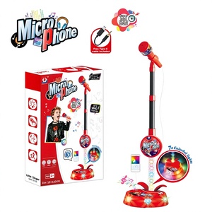 Cheap Educational Musical Toys <b>Sing</b> Songs Plastic <b>Microphone</b> with Stand for Kids - Product Image 1