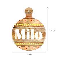 Table de cuisine et salle à manger personnalisée, avec impression de lettres rondes, européen, compatible avec les pots chauds et les poêles