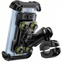Support de téléphone universel antivol Lamicall BCSP05 OEM pour scooter, amortisseur de vibrations, support de montage en aluminium pour moto, pince de fixation