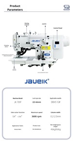 Macchina da Cucire Industriale Computerizzata 781 per Asola Dritta, Nuova Condizione, Manuale, Piano Piatto, con Motore Incluso - Product Image 3