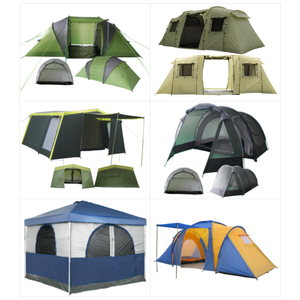 Tenda da campeggio HOSA di grandi dimensioni con tettoia, per 6 persone, tenda da viaggio per esterni, impermeabile, tenda familiare - Product Image 5