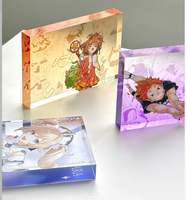 Bloc en acrylique imprimé, bloc d'affichage épais et transparent en acrylique pour personnages d'anime, ornement de table personnalisé, fournisseur en gros