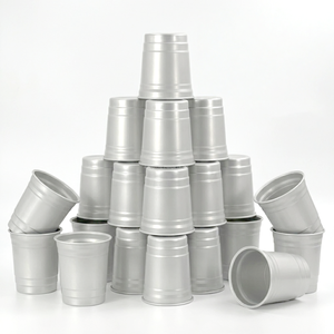 Disposable Eco-Friendly Recyclable Matcha Aluminum Drink Cups Custom Logo Print Leak Proof Food Grade Metal for Tea Coffee Party - Product Image 6