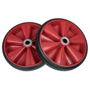Rueda Sólida de Goma de 10 Pulgadas con Llanta de Plástico Roja para Carretilla de Mano, Capacidad de Carga de 120 kg, Marca Cheng Jin Vehicles - Product Image 5