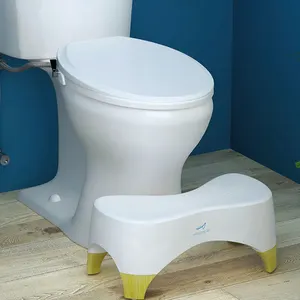 7 "Thicken Non-Slip Easy Cleaning Poop Toilet Stool para Banheiro Plastic Toilet Step Potty Foot Stool para adultos e crianças