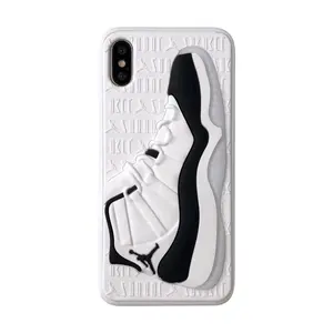 fashion basketball shoe sole phone covers with 3D AJ11 NBA sneaker soft silicone mobile cellphone shell for Samsung Note10 plus