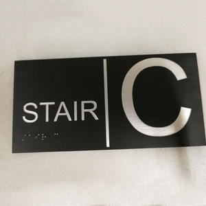 Nuovo personalizzato Led numeri di casa interni in acrilico chiaro bagno Braille porta WC segno con la luce - Product Image 4