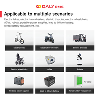 Daly Smart Li-ion BMS 6S 24V 40A BMS Ebike 18650 Batterie Li-ion 6S pour batterie lithium 24V 40AH Pack de batterie Circuit imprimé 40A BMS