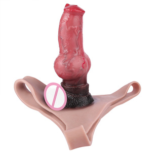 FAAK Fantasy Dog Knot Prolongateur de pénis 6.33in en silicone médical, améliorateur masculin portable, sensation réaliste, jouet de plaisir pour hommes 1 - Product Image 4