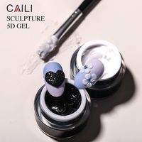 Beautilux Vente en gros Sculpture créative 5D Pâte à modeler Gomme Soak Off Gel Nail Modeling Gel Sculpture Nail Gel acrylique Soild