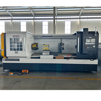 Centre de tournage CNC horizontal à lit plat de Chine CK6163 CK6180, commande Fanuc, machine monobroche robuste, précision 0,005 mm