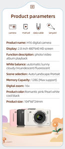 Yuniq 2025 New 2.8Inch 4K HD With 16x Optical Shake Proof Face Recognition Multi-Language & High Capacity Battery H16 Digital Vi - Product Image 3