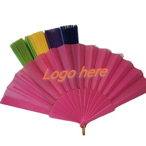 23cm Colorful Custom Design Folding <b>Hand</b> <b>Fans</b> Hot Summer Outdoor Plastic <b>Hand</b> Held <b>Fan</b> - Product Image 4