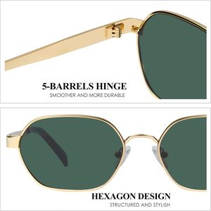 Fashion Designer Metal <b>Sunglasses</b> High Quality <b>Small</b> Metal Oval <b>Frames</b> <b>Sunglasses</b> Retro Style UV400 - Product Image 4