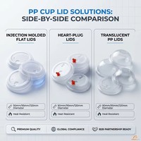Gobelets en plastique PP personnalisés avec couvercles, vente en gros, logo pour les bars à smoothies et jus