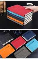Carnet de notes A5 personnalisable en cuir PU souple, 100 feuilles épaisses, style imprimé, reliure sans fil pour cadeau