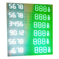 8888 8.889/10 888.88 Affichages numériques LED pour les prix du gaz et de l'huile, Panneau d'affichage de station-service