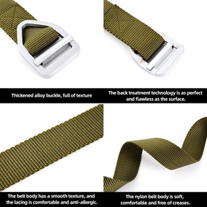 Cinturón Táctico de Nailon Resistente con Hebilla de Aleación de Liberación Rápida y Cierre de Gancho y Bucle para Hombre, para Actividades al Aire Libre, en Verde, Caqui y Negro - Product Image 3