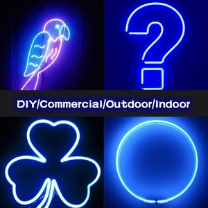 רצועת תאורת ניאון RGB בגודל 6.56 רגל, 5V USB, עם בקר מגע, תאורת חבל גמישה לחדר שינה ועיצוב הבית - Product Image 5