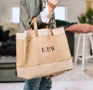 תיק גסים מלא + tote + shopper-מינימליסטי מותאם אישית מודפס כבד מכולת - Product Image 3