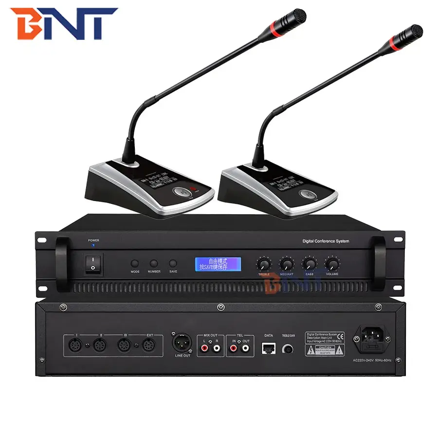 BNT Brand Meeting Room Discussion / Camera Tracking / Voting Microphone Host Digital Video Conference System Used Cannon Camera