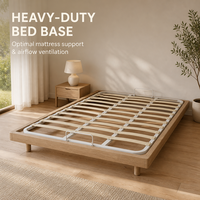 Sommier en fer à lattes, support de matelas en métal, plateforme durable, installation facile