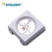 Lampe à Diode LED multicolore, 5050 SMD 0.2 rgb, 5050 W, 3.7x5.5x5.0mm, SK6812 IC, rvb 5.0/1.6 V