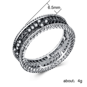 Anelli Creativi con Texture Traforata per Coppie, Fedi Unisex Abbinabili, Accessorio Gioiello per Outfit Quotidiani e Feste - Product Image 5