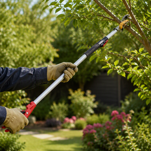 Telescopic Metal <b>Pole</b> High Branch Pruning Shears DIY 0.6m 0.8m 1m 1.5m 1.8m 2.3m <b>Garden</b> Branch Cutter - Product Image 1