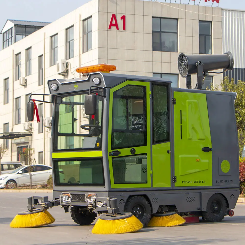 G50 Totalmente Fechado Road Street Sweeper Passeio Automático No Assoalho Sweeper