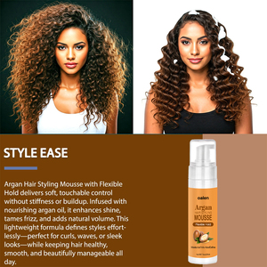 <span class=keywords><strong>Mousse</strong></span> <span class=keywords><strong>Coiffante</strong></span> Unisexe pour Cheveux Bouclés <span class=keywords><strong>à</strong></span> <span class=keywords><strong>l</strong></span>'<span class=keywords><strong>Huile</strong></span> <span class=keywords><strong>d</strong></span>'<span class=keywords><strong>Argan</strong></span> Naturelle, Fixation Forte, <span class=keywords><strong>D</strong></span>éfinition des Boucles, Hydratation et Volume, Marque Privée - Product Image 3