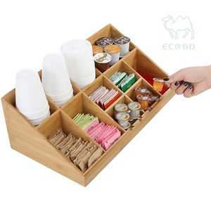 Organizador de accesorios para condimentos y bebidas Move, organizador de tazas de bambú natural - Product Image 4