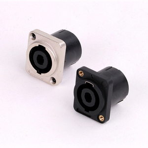 Connecteur femelle Speakon carré en métal 4P, audio <span class=keywords><strong>3</strong></span> 4 <span class=keywords><strong>5</strong></span> 6 7 broches, connecteur <span class=keywords><strong>XLR</strong></span> pour châssis, connecteur de câble pour montage sur panneau PCB - Product Image 1